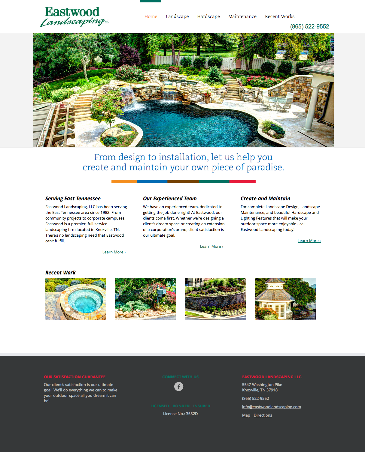 landscape designers knoxville tn on Creating Paradise T2 Design